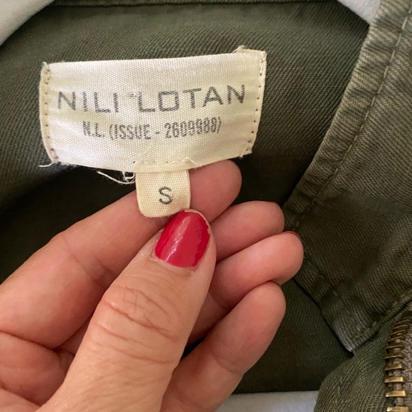 Nili Lotan Lori Military Utility Jacket in Camo Green Small - Picture 7 of 8